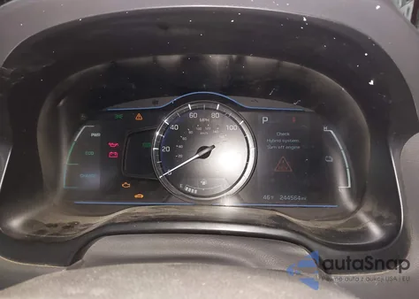 2017 Hyundai Ioniq Hybrid Blue z USA, uszkodzony, nr VIN KMHC65LC9HU055416